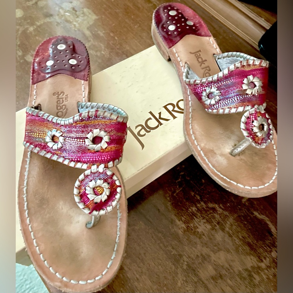 Jack Rogers Pink/Red ombré sandal